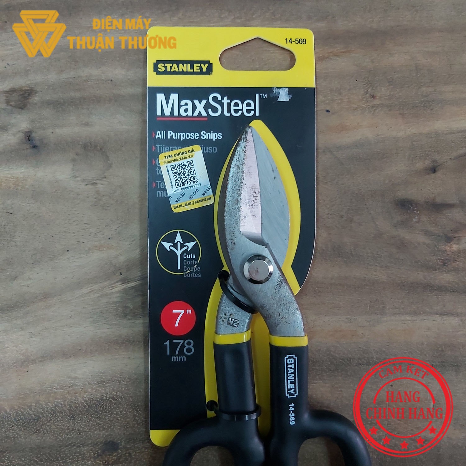 [HCM]Kéo Cắt Sắt 7 Inch Stanley 14-569