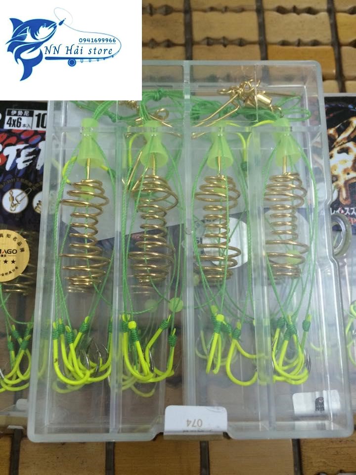 Hộp lưỡi câu lance simago 4 lưỡi (NN Hải store)