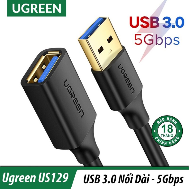 Bảng giá Cáp Nối Dài USB 3.0 Cao Cấp UGREEN Chính Hãng US129 Phong Vũ
