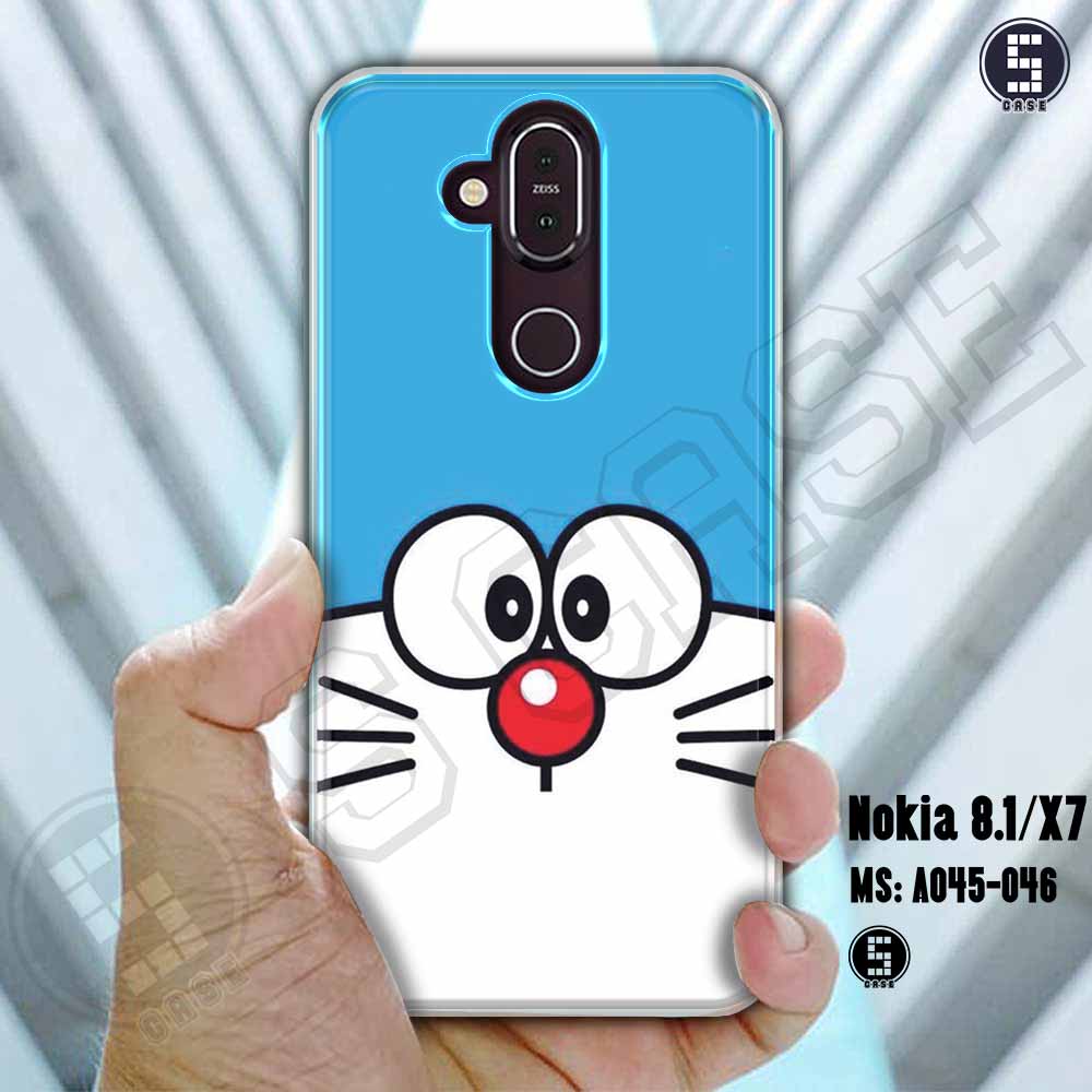 Ốp cho Nokia 8.1 / Nokia X7 hình Mèo ú A045-046