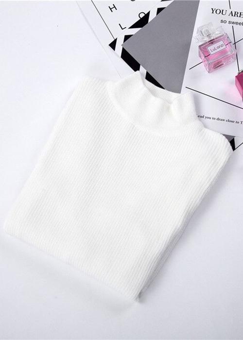Áo len dệt kim cổ 3 phân- len gân chất đẹp
