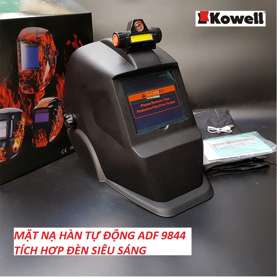 Mặt nạ hàn điện tử ADF-9844 có đèn led siêu sáng
