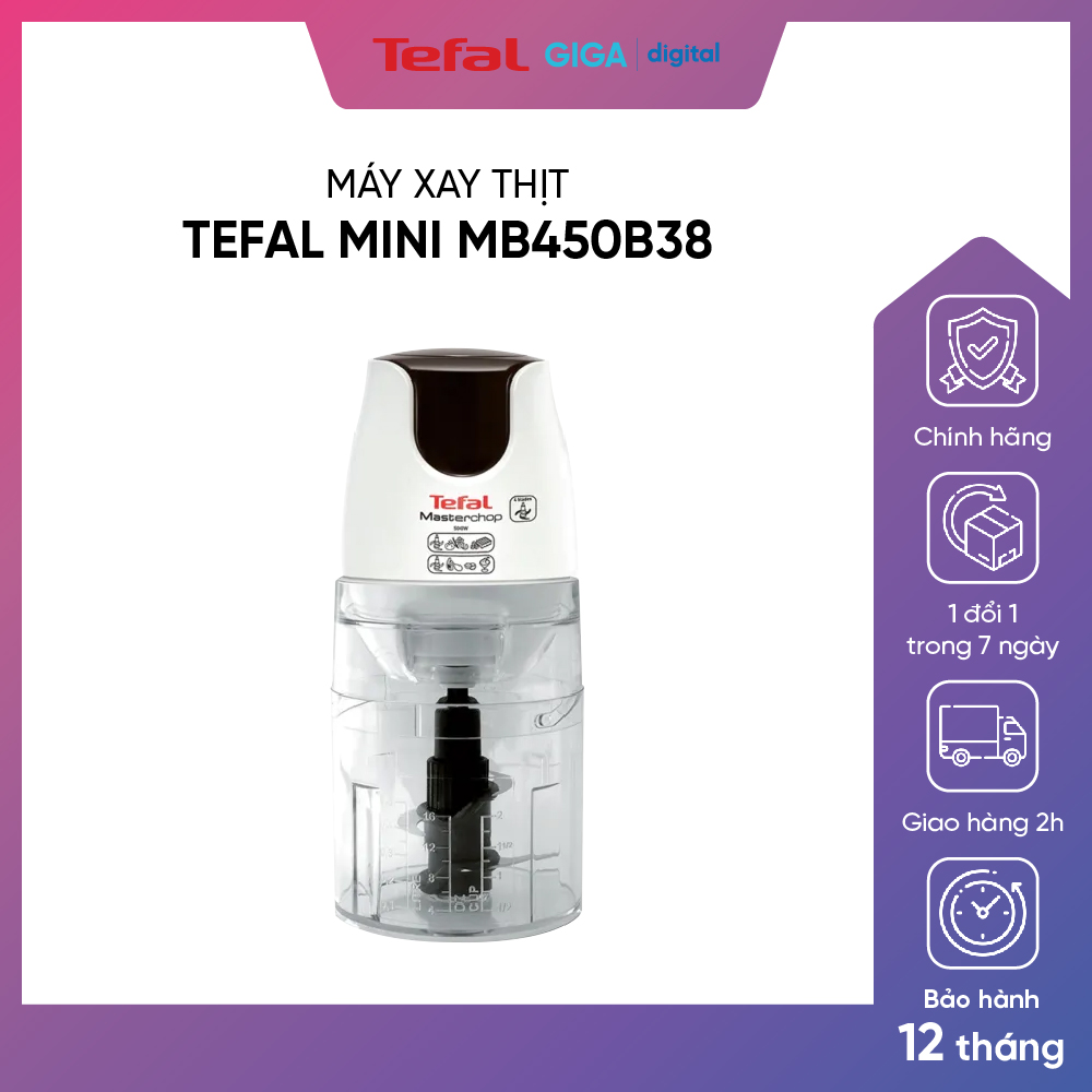 Máy xay thịt mini tefal mb450b38 0.5 lít - công suất 500w - nhập khẩu thổ nhĩ kỳ