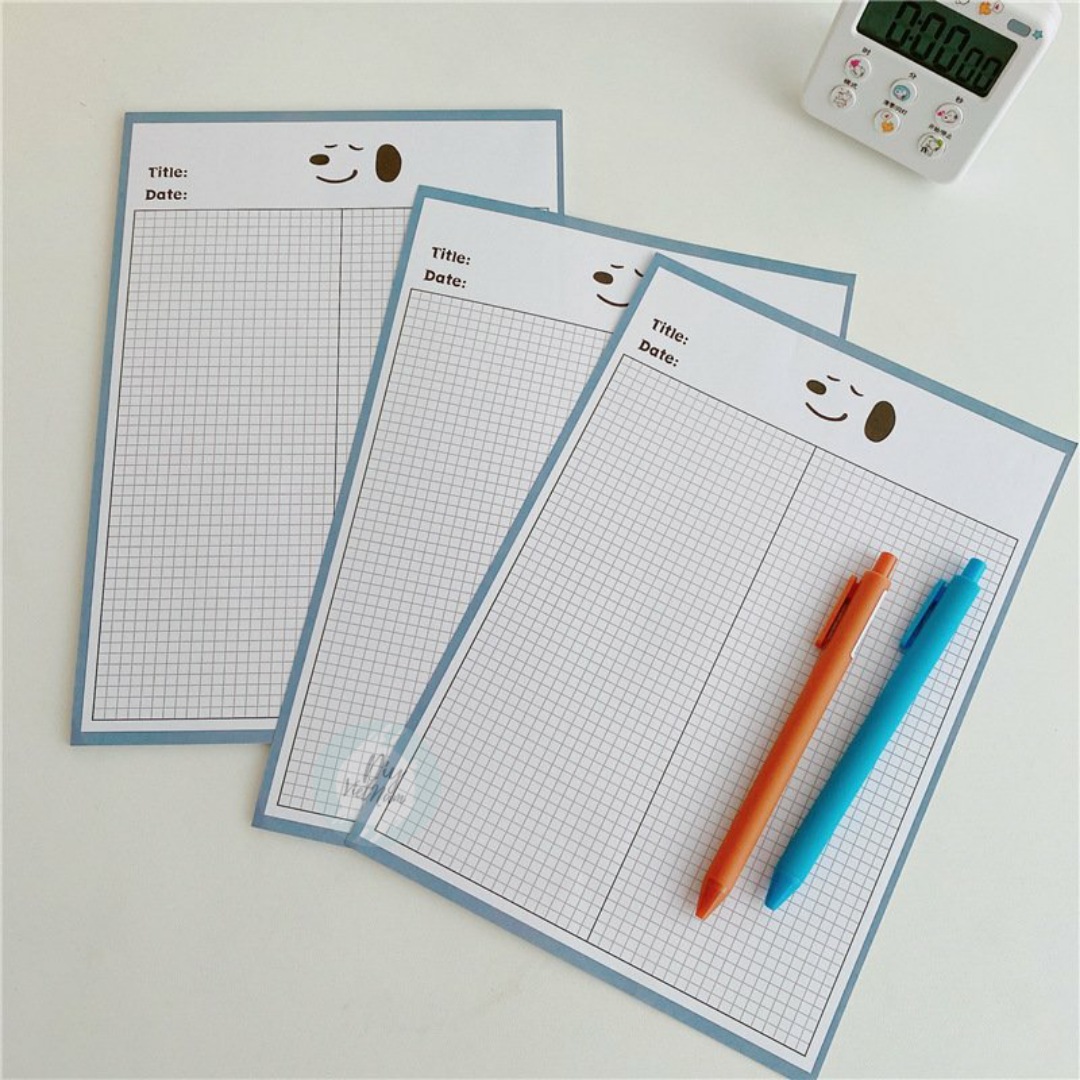 [HCM]GIẤY NOTE Ô/ KẾ HOẠCH SNOOPY