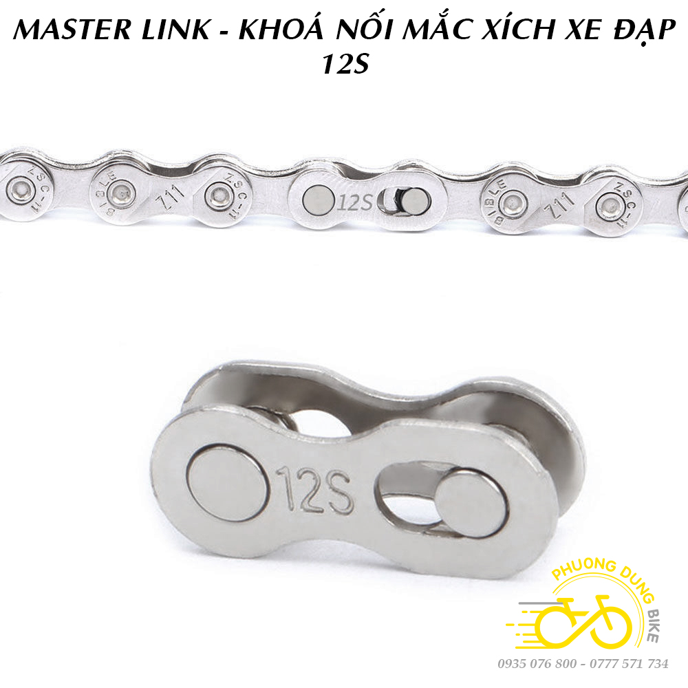 Master Link - Khóa nối mắt xích xe đạp 12S