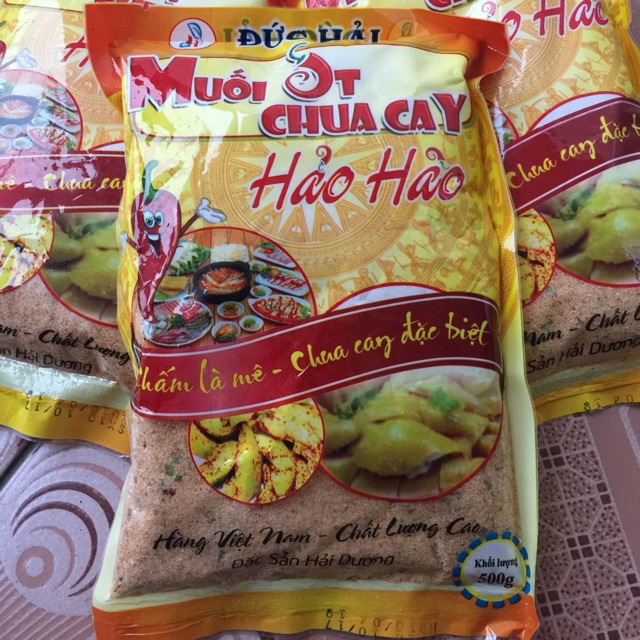 MUỐI ỚT CHUA CAY HẢO HẢO ( 500G )