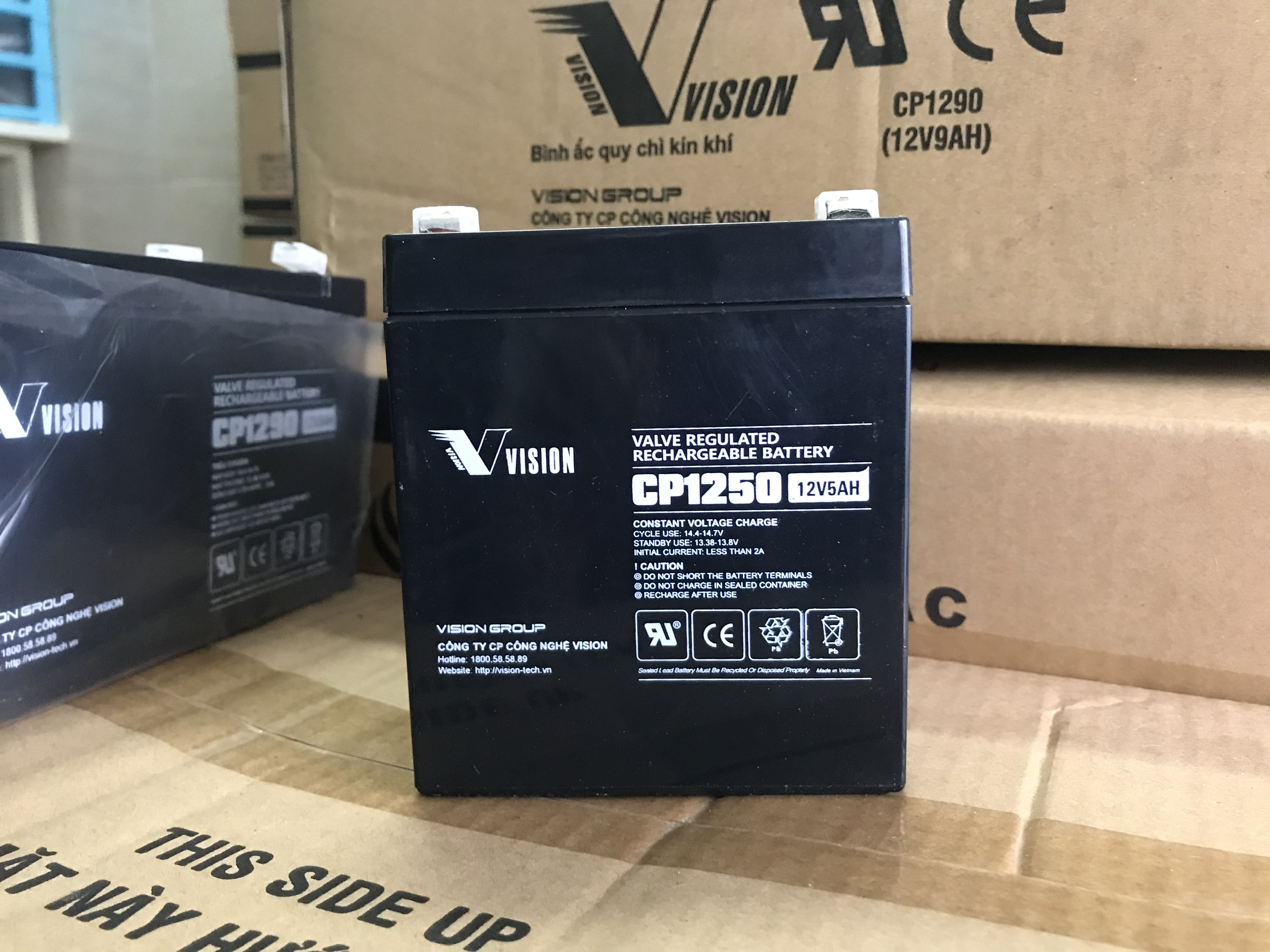 Ắc Quy VISION 12V 5Ah CP1250 - (PDC-TECH)