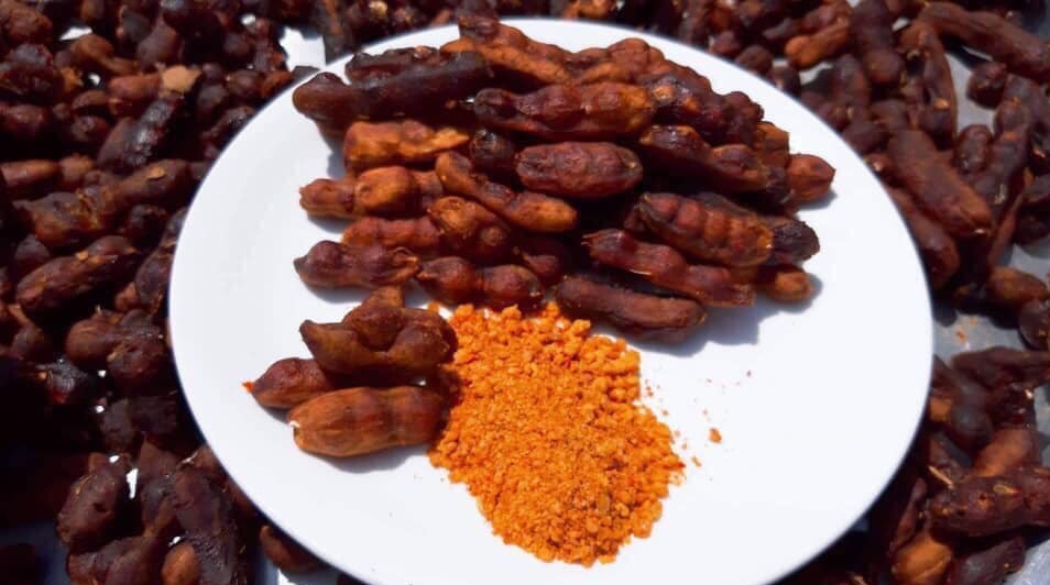 500G ME LÀO NGUYÊN TRÁI CHẤM MUỐI TÔM