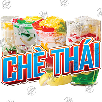 Thai tea shop decoration sticker milk tea water Tea decor sticker snacks wall sticker glass cart