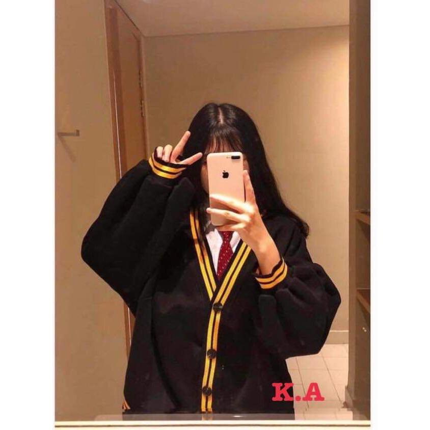 Áo cardigan viền vàng HSU0919