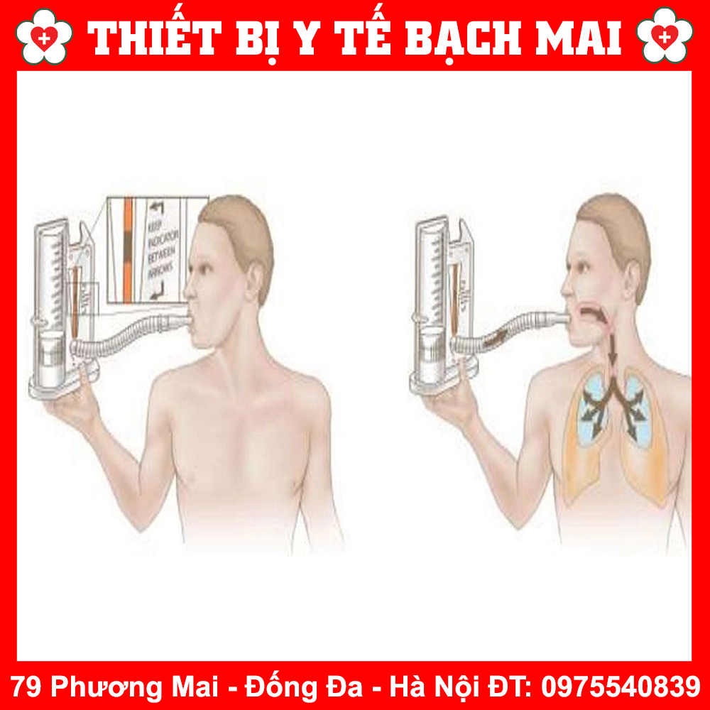 Dụng Cụ Tập Thở - Bình Tập Thở - Phế Dung Kế [Hãng Bicakcilar- Thổ Nhĩ Kỳ]