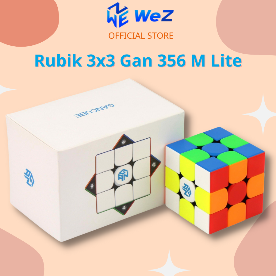 Rubik 3x3 Gan 356 M Có Nam Châm Cao Cấp Stickerles