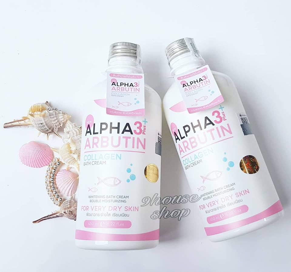 01 chai sữa tắm alpha arbutin thái lan