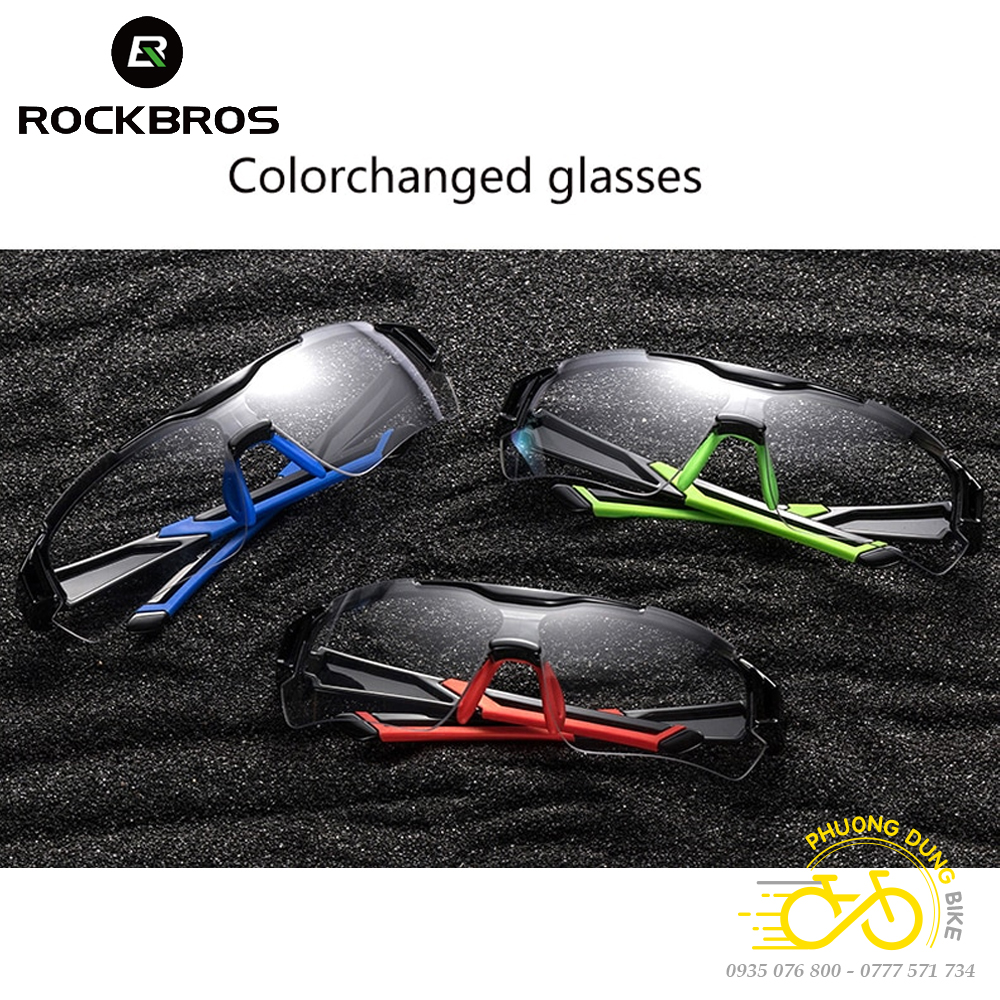 Kính mát xe đạp thể thao 1 mặt đổi màu ROCKBROS