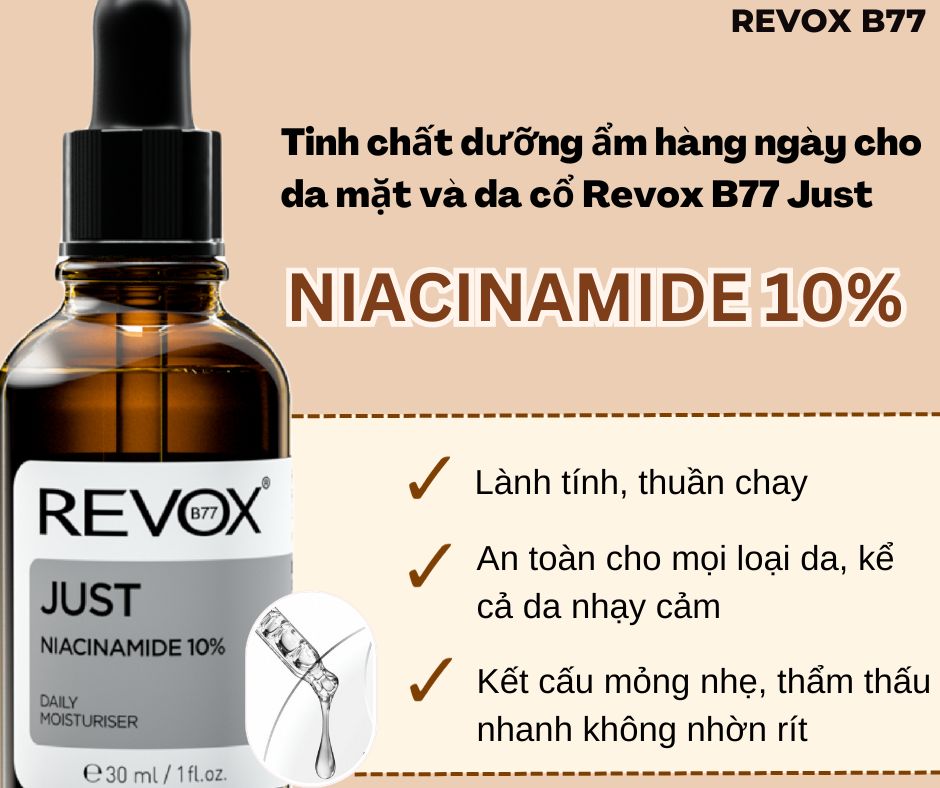 Revox B77 Just Niacinamide 10% Daily Moisturiser