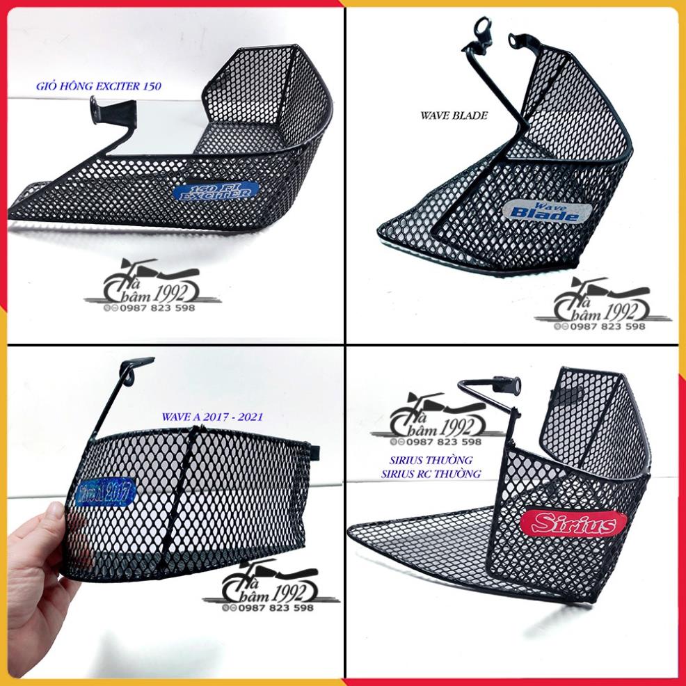 Rổ Hông - Giỏ Cạnh Gắn Sirius , Wave, Exciter , Rsx , Blade