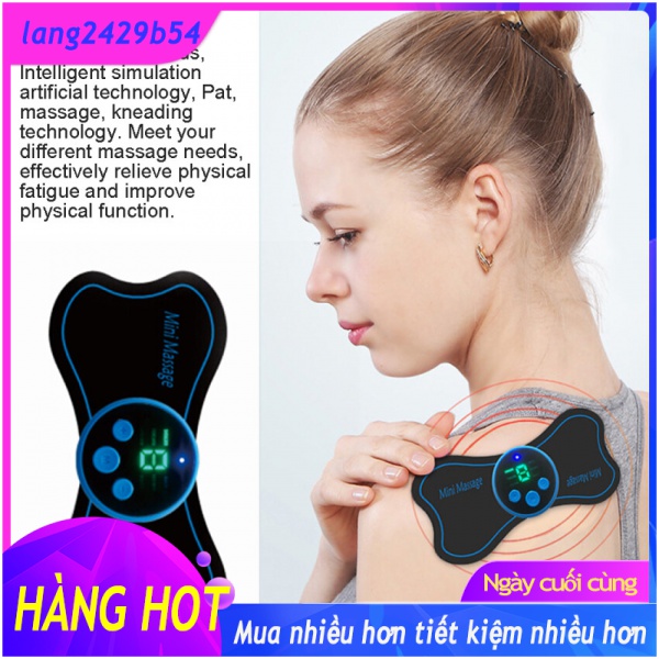 Back and shoulder neck body massager multifunctional massage mat ceramical spine mini electric massager