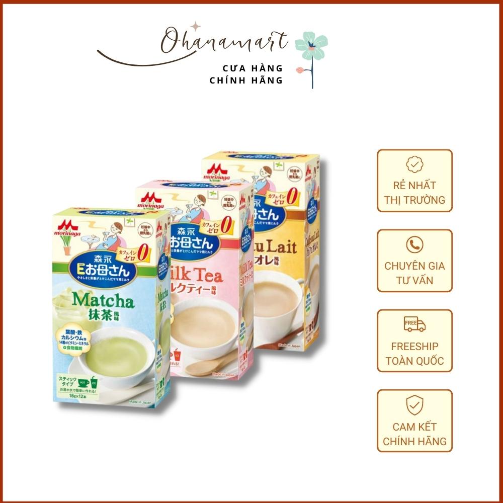 Sữa Bà Bầu Morinaga HÀNG CHUẨN NỘI ĐỊA NHẠT 3 vị Cafe - Matcha- Trà sữa