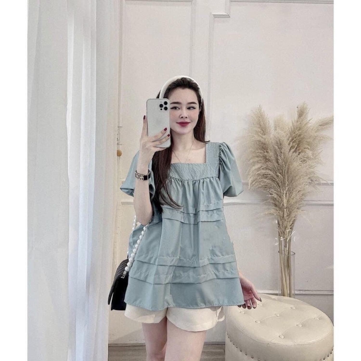 [Mã 44FASHIONSALE560 giảm 10K đơn 50K] Sét bộ Babydoll bigzie 48-95kg
