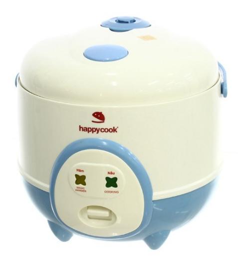 Nồi Cơm Điện HappyCook HC-060 0.6 lít (Trắng phối xanh)