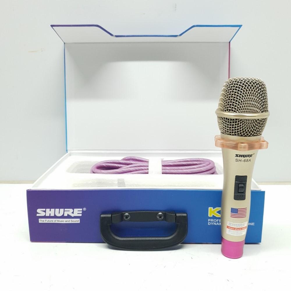Micro có dây Shure SH 68A1 chất lượng cao ( Vàng )