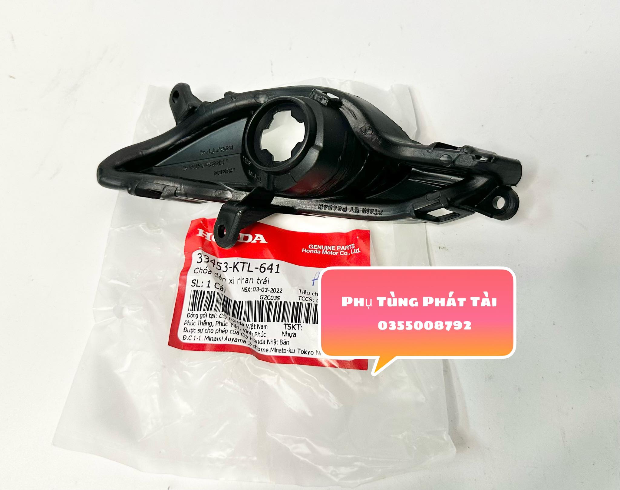 Đế xi nhan trước wave a110 chính hãng honda