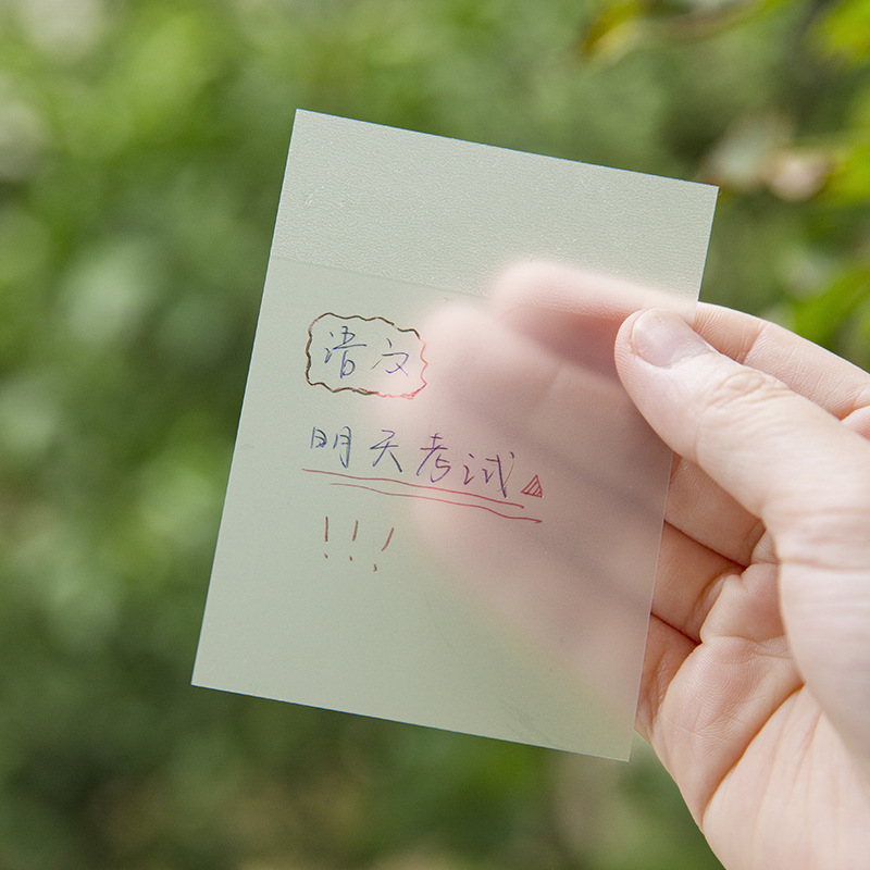 Tập 50 Tờ Giấy Note Trong Suốt 2 Kích Thước