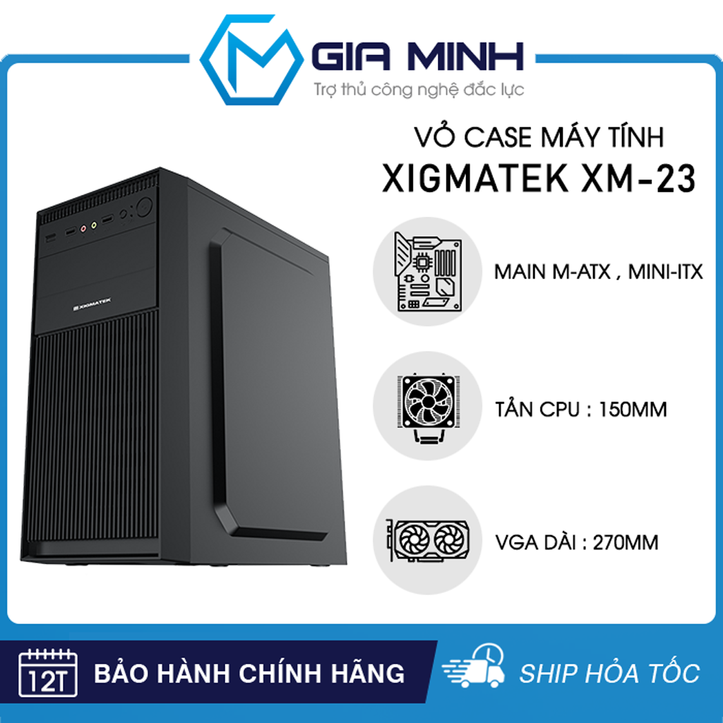 Vỏ Case Máy Tính Xigmatek XM-23 - Văn Phòng Size M-ATX