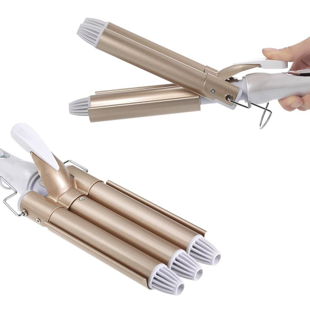 [HCM]Máy Uốn Tóc 3 Trục KEMEI 1010