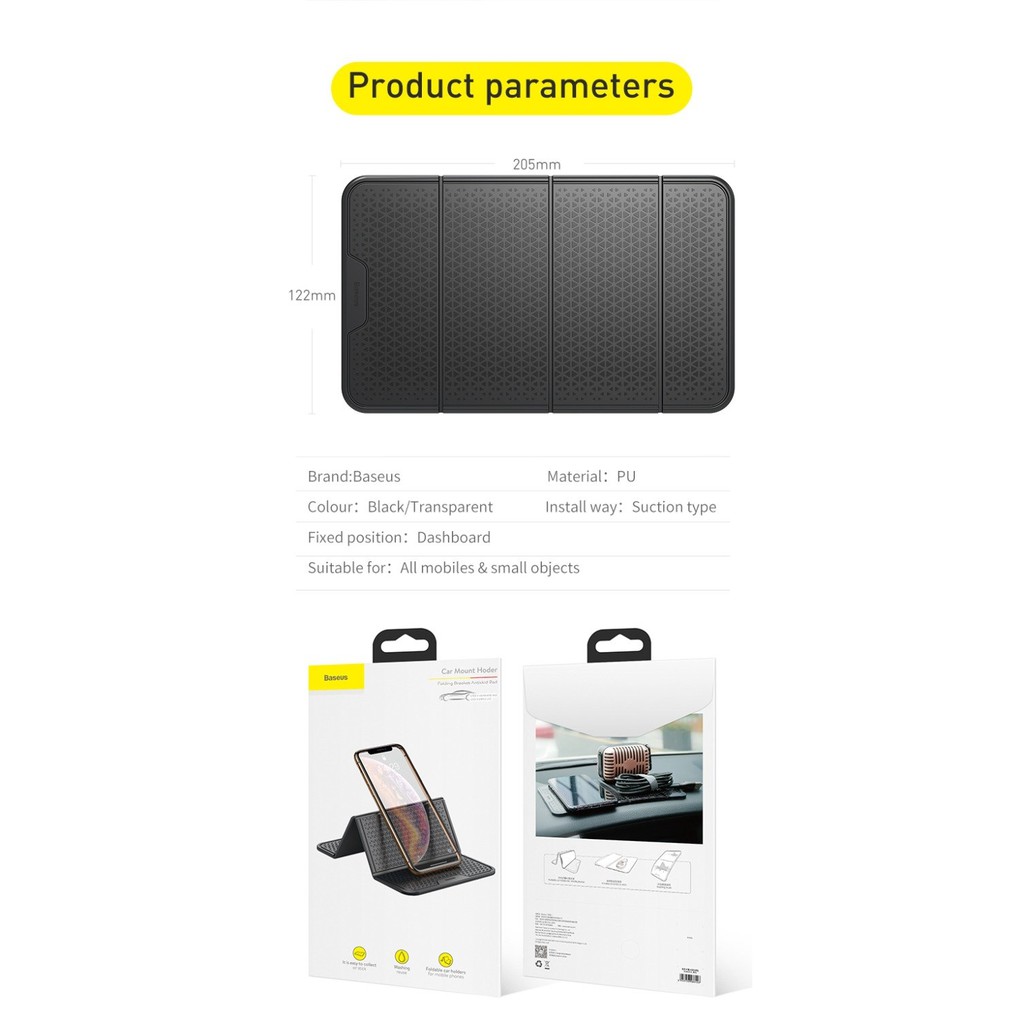 Miếng Cao Su Baseus Suwnt Folding Bracket Antiskid Pad (Bm-03202)