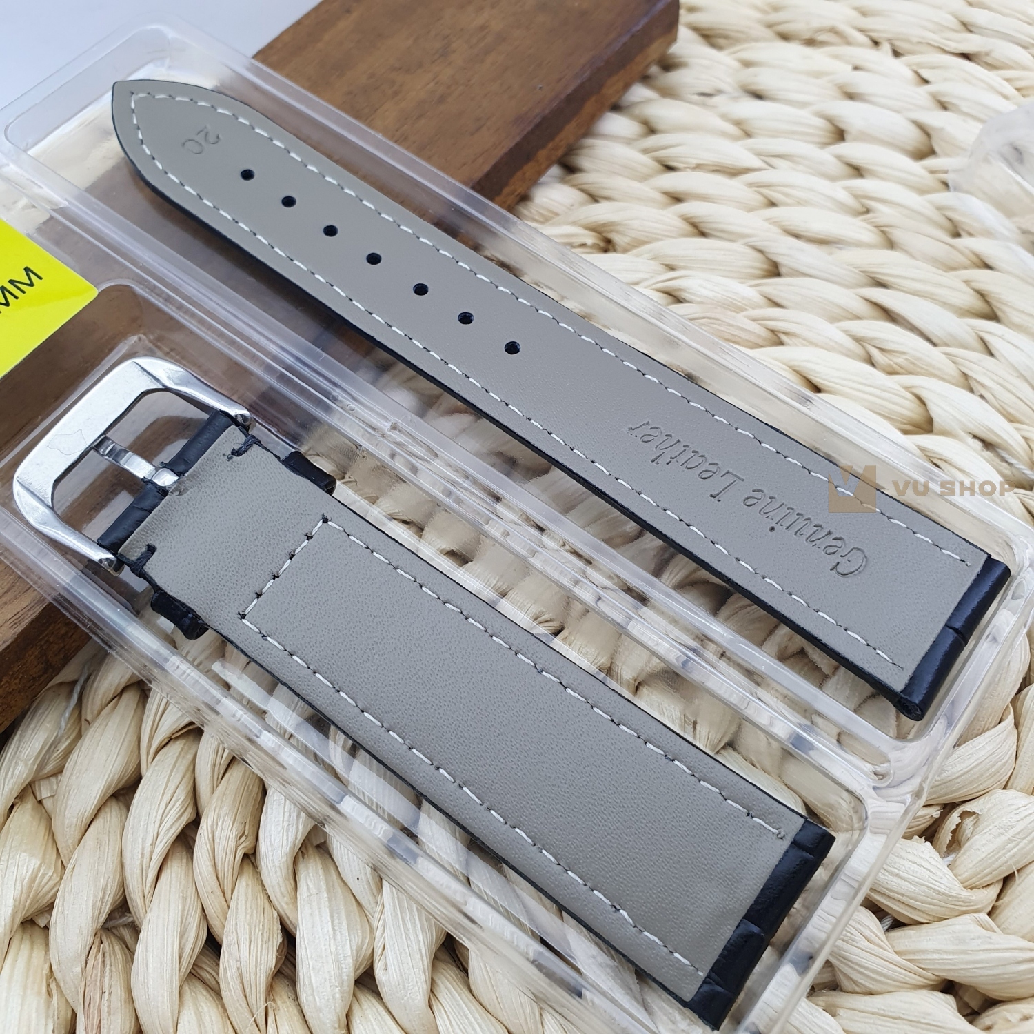 [HCM]DÂY ĐỒNG HỒ VÂN DA CÁ SẤU - KÈM KHÓA (Bản dày nhiều màu/size 18/20/22/24)