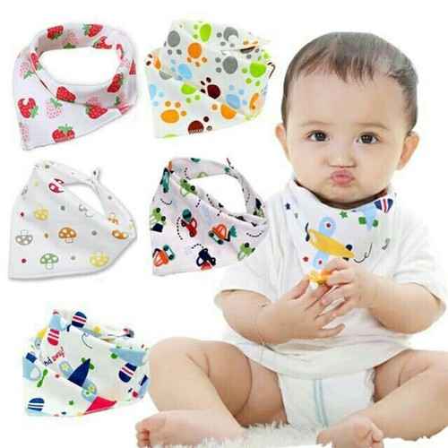 Bộ 3 khăn yếm tam giác 2 lớp chất