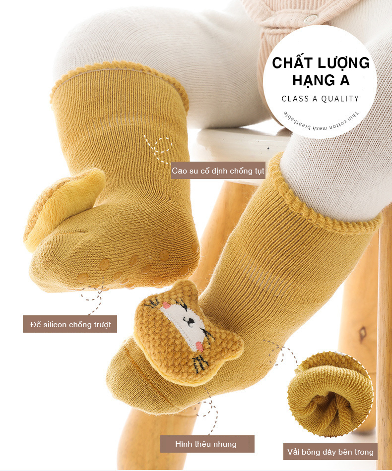 Tất hình thú cho bé, vớ trẻ em giữ ấm