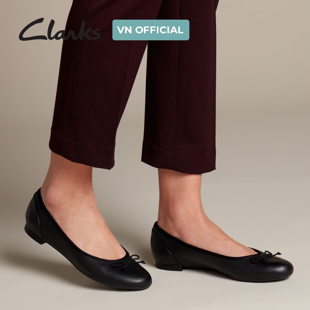 Giày Đế Bệt Da Nữ Clarks - Couture Bloom