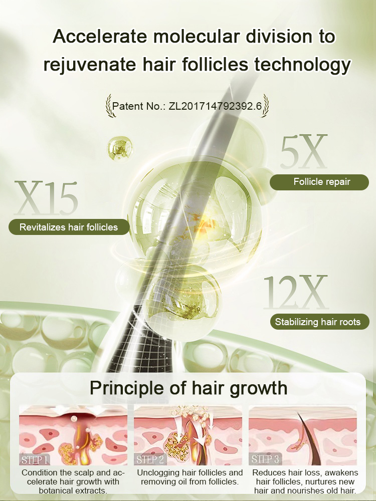 Anti-hair loss shampoo Ginger plant extract shampoo