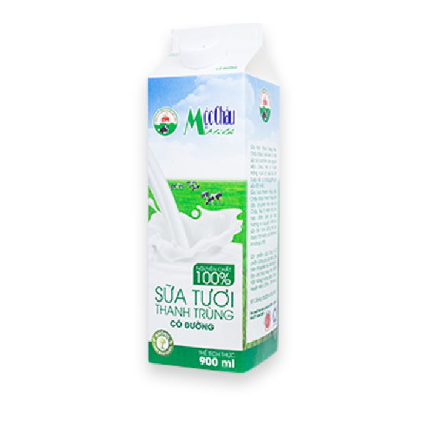 Siêu thị WinMart - Sữa thanh trùng Mộc Châu có đường hộp 900ml