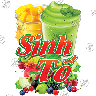 Wall sticker fruit smoothie