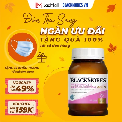 Blackmores Pregnancy And Breast Feeding Gold 180v - Vitamin tổng hợp cho bà bầu Blackmore Úc