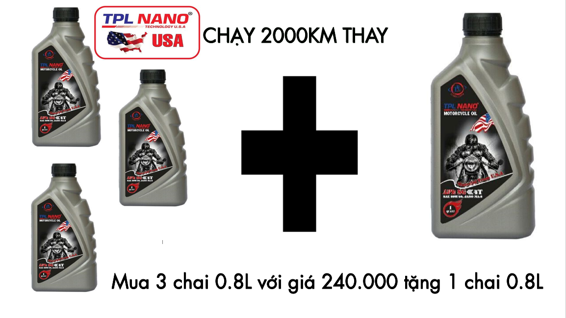 TPL NANO SG 15W40 Nhớt Xe Số (chạy 2000km Thay)