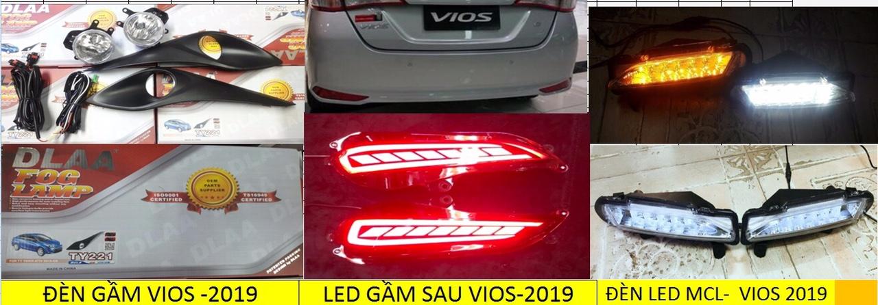 Ốp TRANG TRÍ MẶT CALANG VIOS 2019, 2020 3 chi tiết