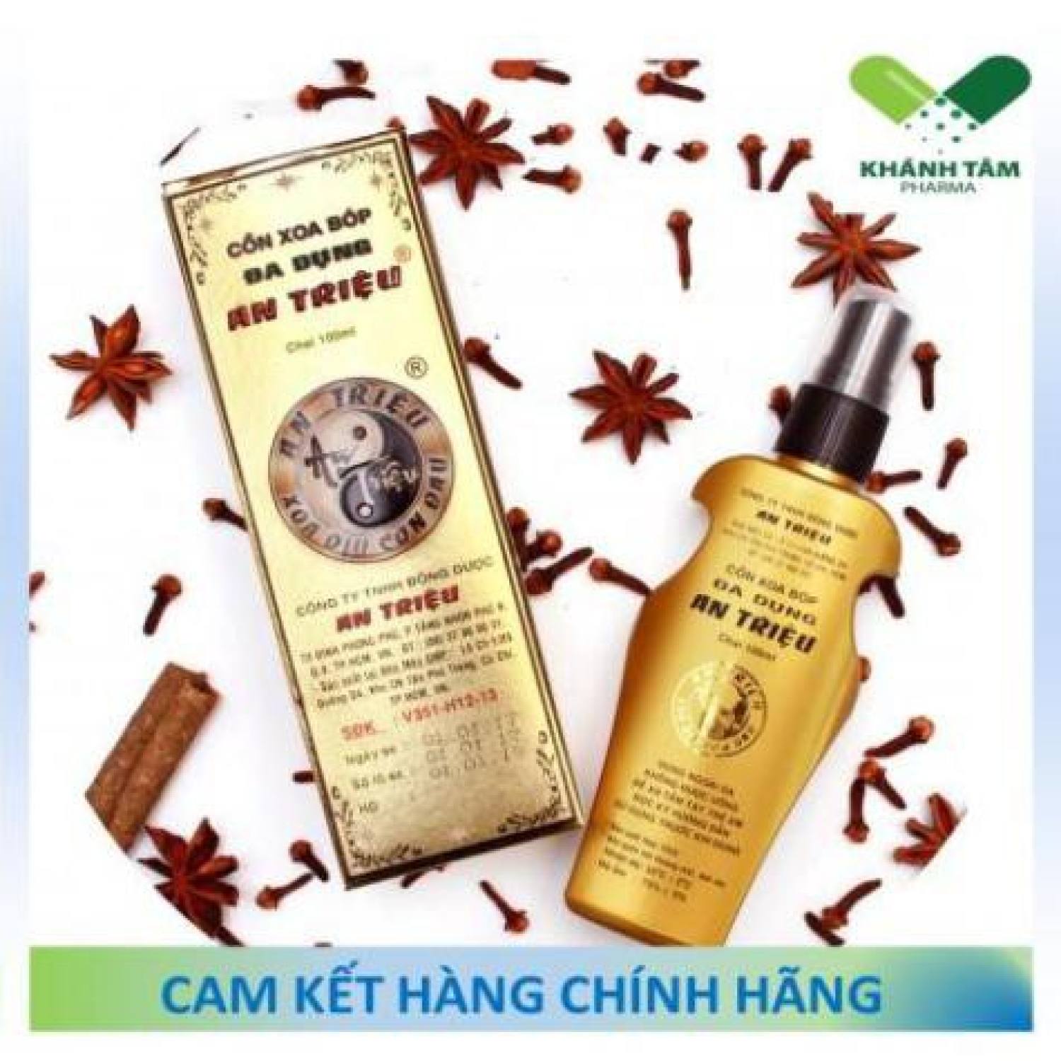 Cồn xoa bóp An Triệu - Dầu xoa bóp đa dụng
