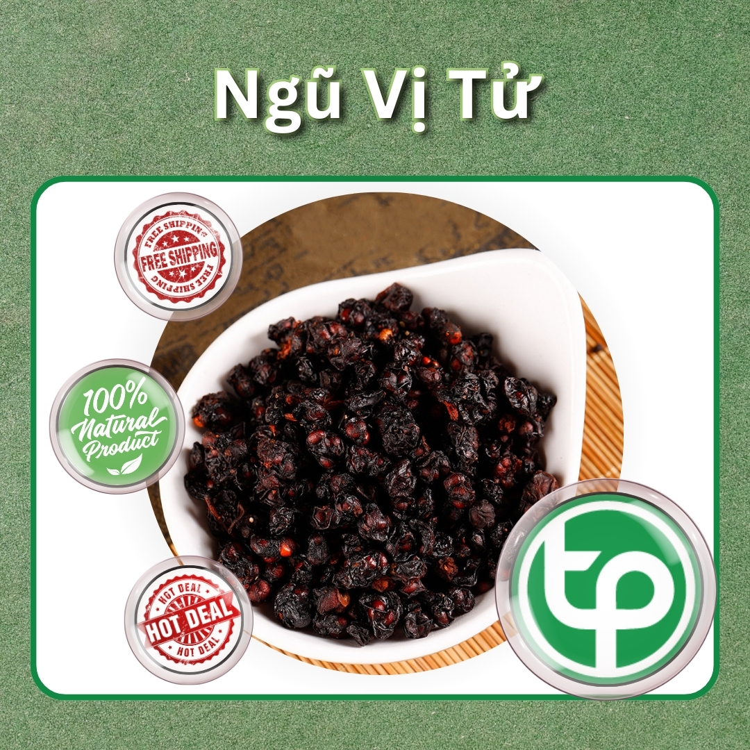 [Hàng mới về] Ngũ vị tử khô 100g - Tấn Phát - Chuyên dùng để cải thiện sức khoẻ người sử dụng