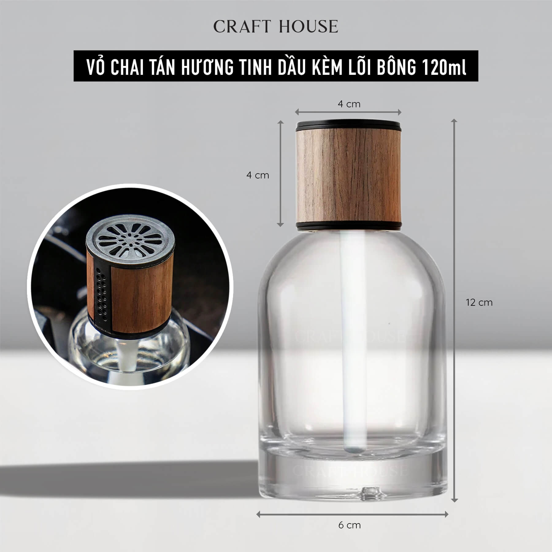 Vỏ Chai Khuếch Tán Tinh Dầu Thơm 150ml