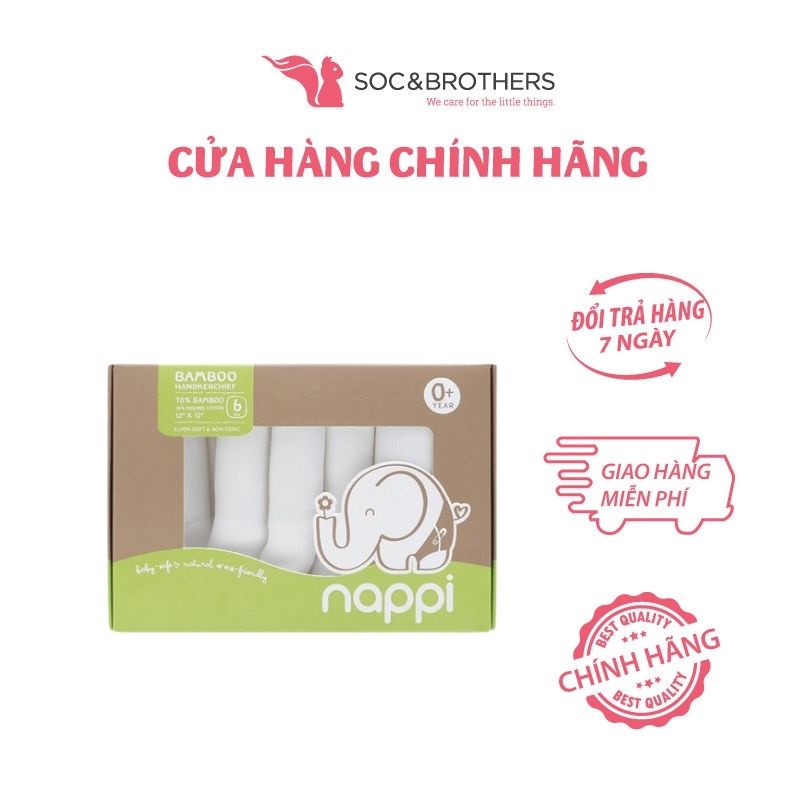 Khăn Sữa Nappi Pack 6 30X30