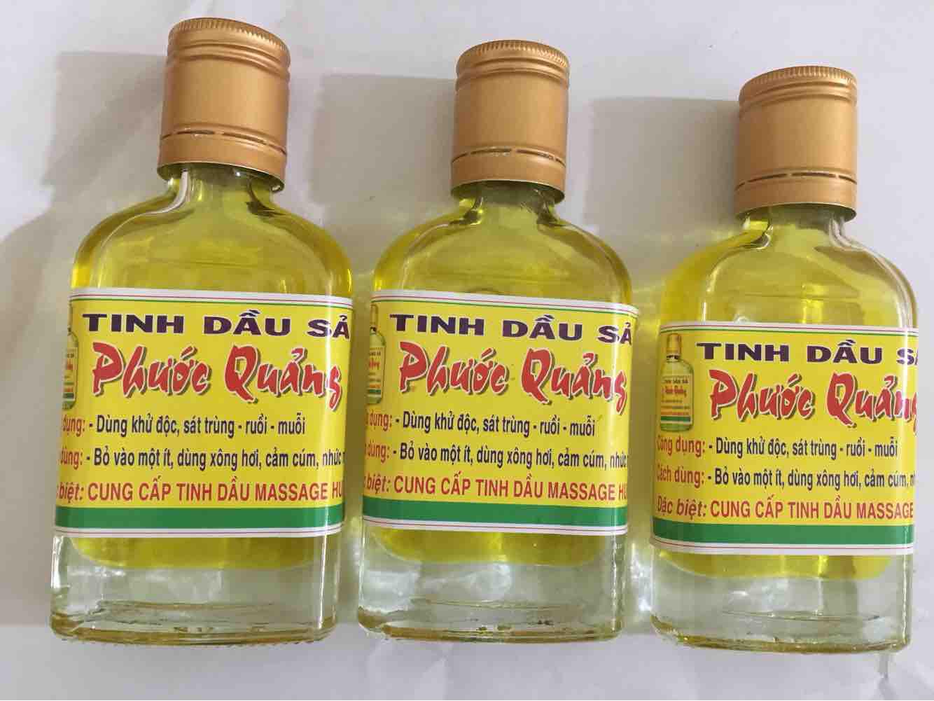 3 lọ tinh dầu xả chống muỗi thơm lừng