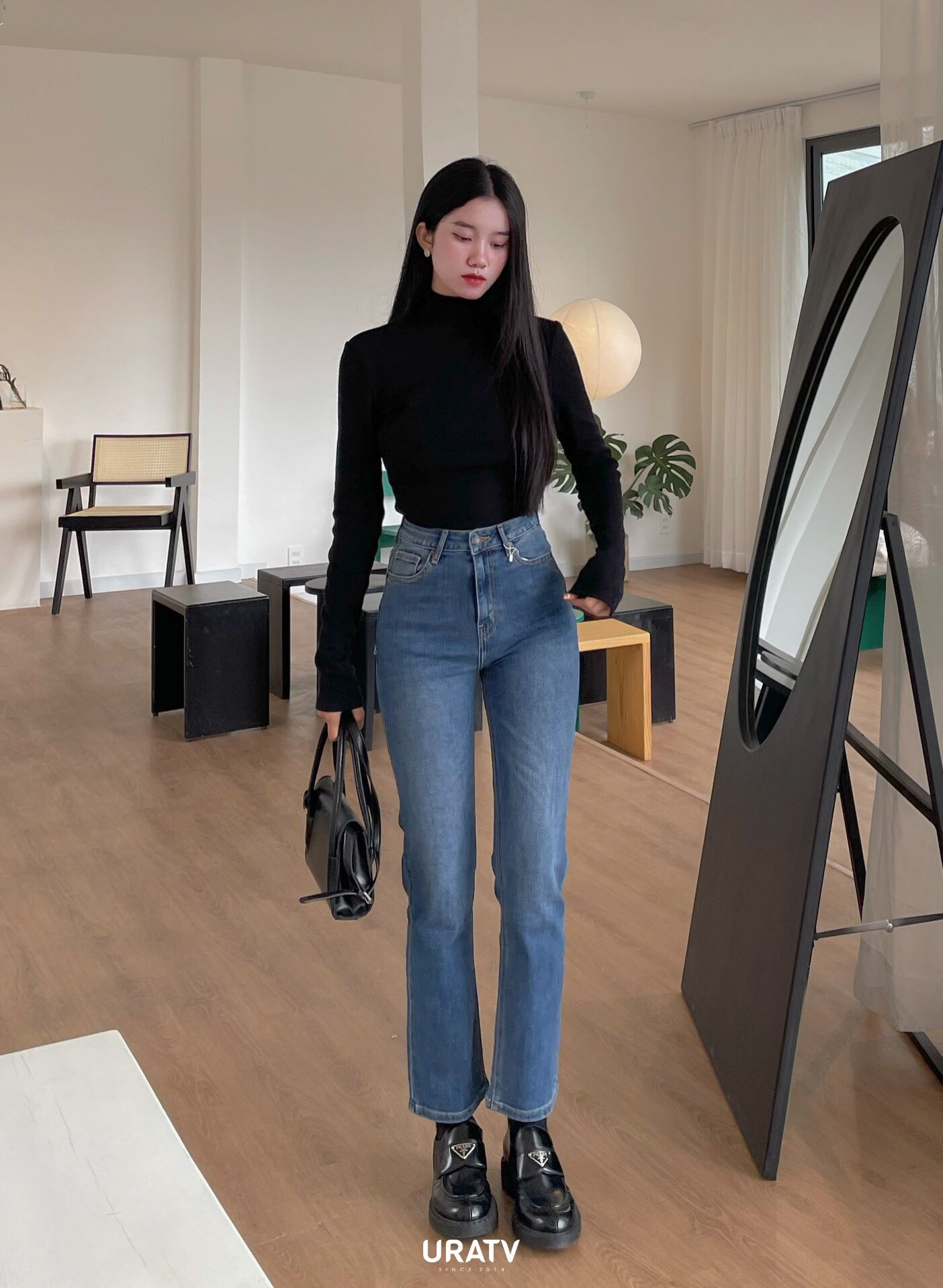 [CÓ SẴN-ẢNH THẬT] Ống đứng jeans trơn 3m