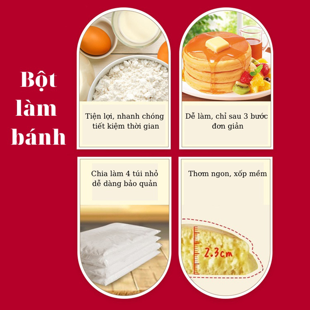 Bột Làm Bánh Doreamon, bánh Pancake Morinaga