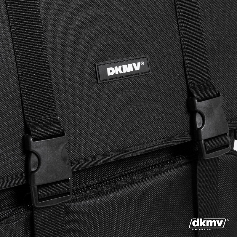 Balo nữ học sinh đi học màu đen DKMV Basic Rubber Tag Backpack | K-P16