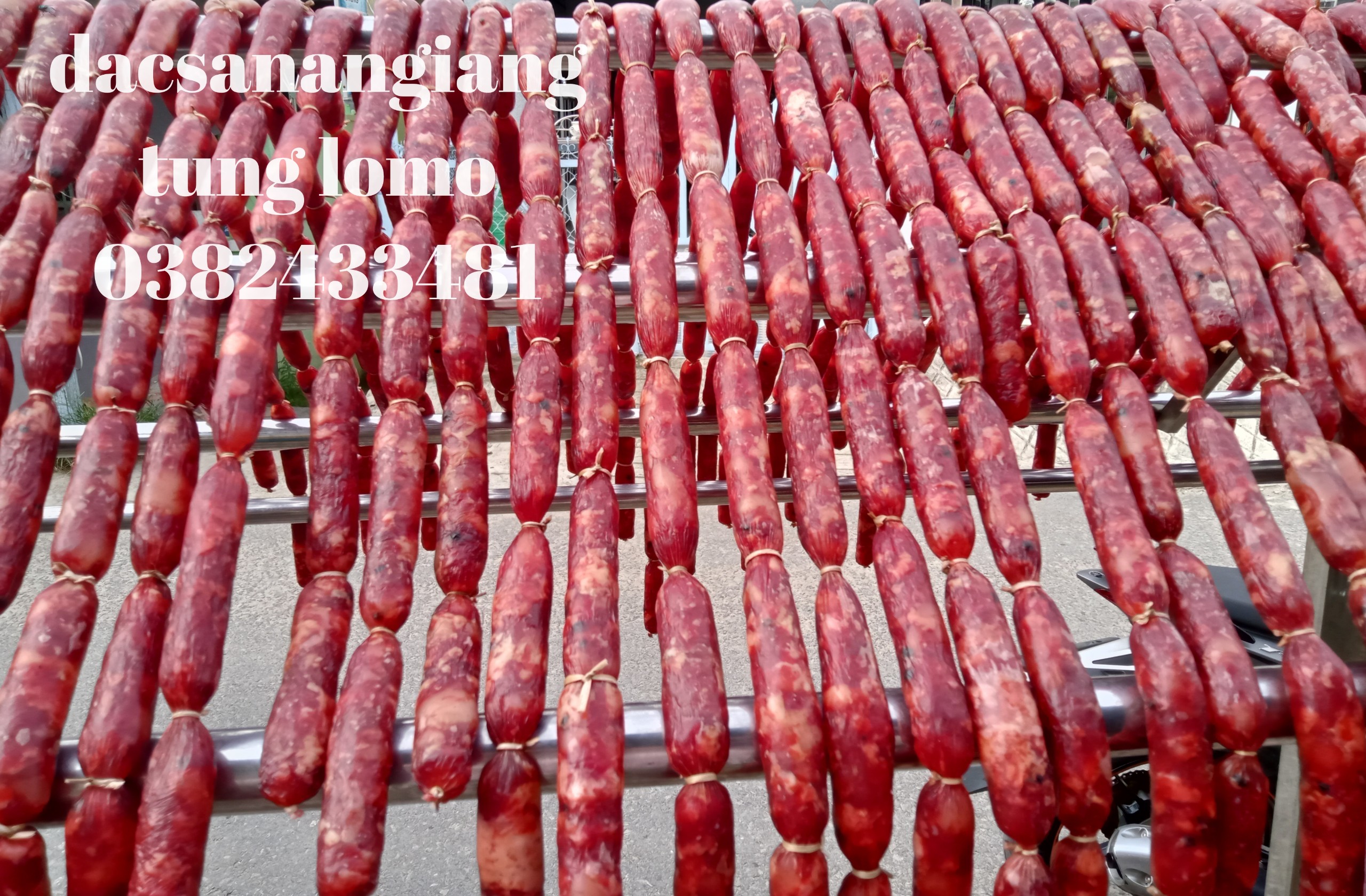 1kg lạp xưởng bò loại đặc biệt đặc sản làng chăm an giang hàng tận gốc