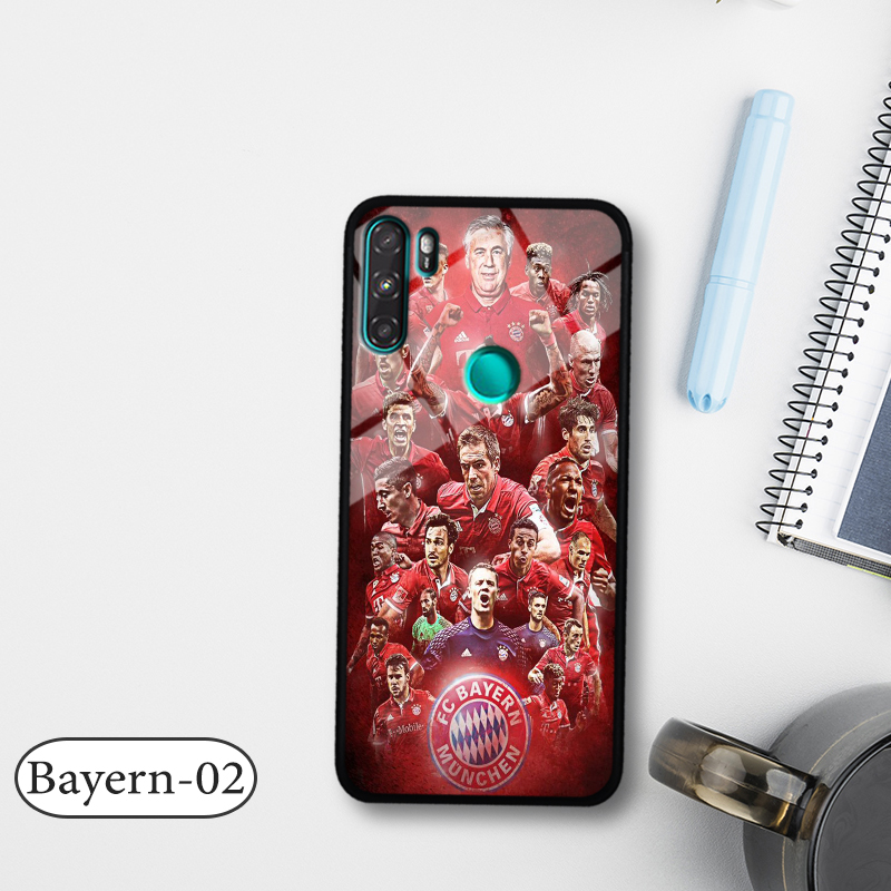 Ốp lưng kính vsmart active 3 in 3d hình logo clb bóng đá